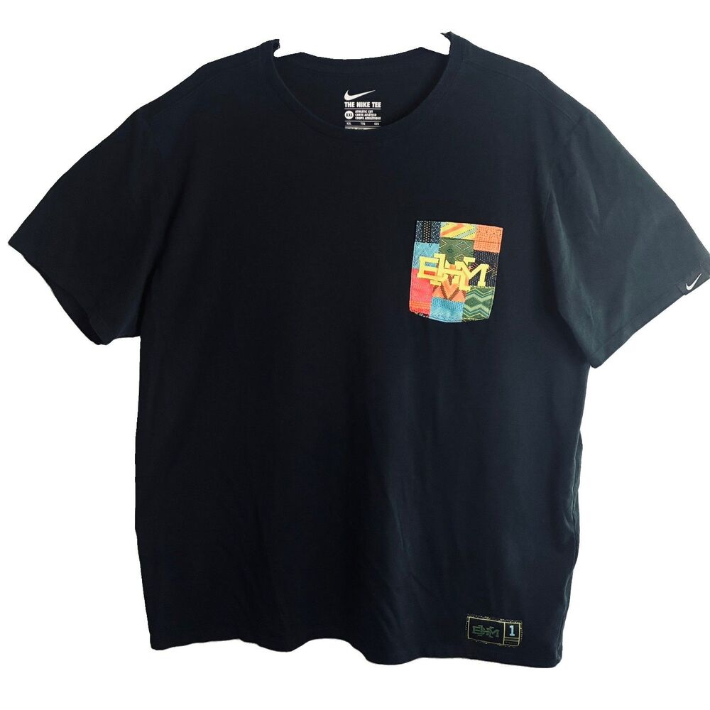 NIKE BHM BLACK HISTORY MONTH POCKET T-SHIRT Mens Medium Athletic Cut 2XL